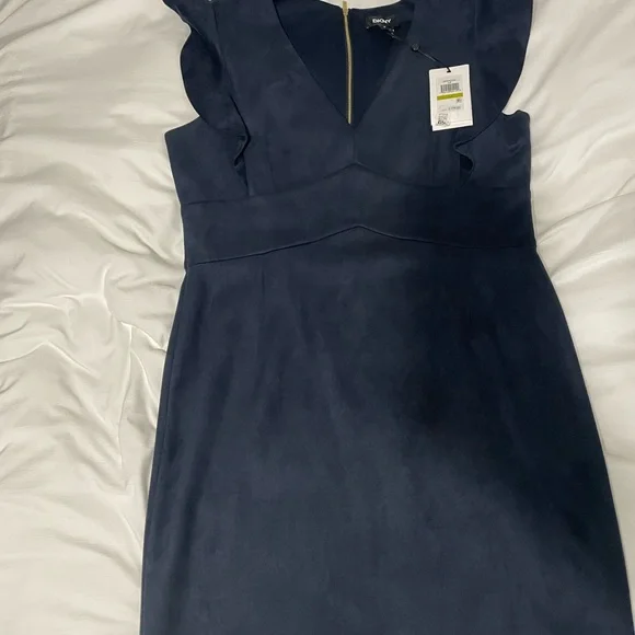 blue dkny dress DKNY denim dress with hood  New Wave Pool